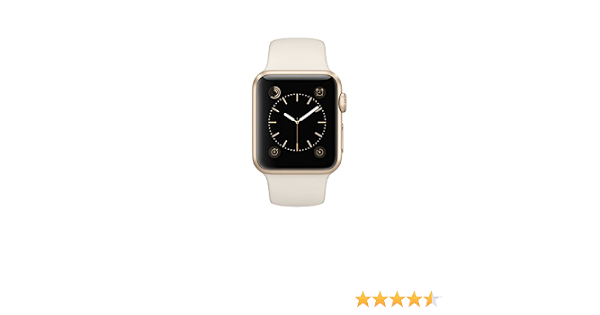 Apple Watch Series 1st GeNerotion (7000) 38mm - Cassa In Alluminio Color  Oro Con Bianco Antico Cinturino Sport (Ricondizionato) : Amazon.it:  Elettronica