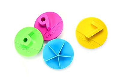COOKUT PARTY2 4pcs partageurs gâteau Polypropylène, Multicolor