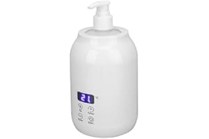 FOCKET Podgrzewacz Olejków do Masażu, Profesjonalny Domowy Podgrzewacz Lotionu z Regulowaną Temperaturą & 2 Butelki z Olejkami, Elektryczny Podgrzewacz Butelek z Olejkami do Spa, Domu