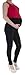 STANDARD or WINTER FULL LENGTH CROPPED SHORT MATERNITY LEGGINGS OVER BUMP 95%Cotton WIDE RANGE OF COLOURS (Small, Black)