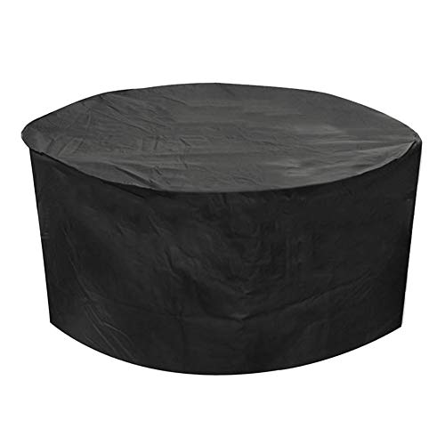 Preisvergleich Produktbild ZHANWEI Gartenmöbel Abdeckung Abdeckplane Schutzhülle Gartentisch Tabelle Stuhl Staubschutzhaube Schwarz Rechteck Runden Wasserdicht Regenfest Draussen Anti-UV Oxford-Tuch Anpassbare Größe Zeltplane