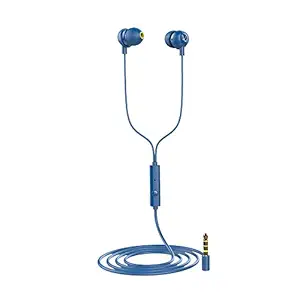 Infinity by Harman Zip 20 in-Ear Deep Bass Headphones with Mic (Mystic Blue)