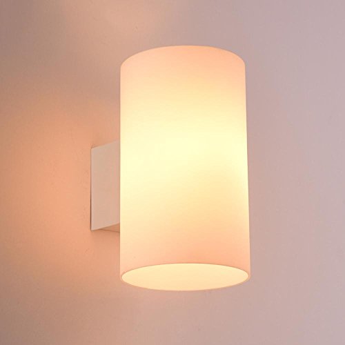 Preisvergleich Produktbild Wandleuchten LED Moderne Einfache Schlafzimmer Nachttischbeleuchtung, Kreatives Design Wohnzimmer Ganglampe, Glas 3W Warmes Licht Weiß E14 Durchmesser 3,94 in * Höhe 6,69 in [Energieklasse A +]