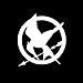 Price comparison product image haotong11 14.2cm*15.3cm Hunger Games Vinyl Car-Styling Car Sticker Black/Silver 5 pieces