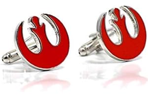 POSH PRESENTS Boutons de manchette Star Wars Alliance Rebelle Rouge Cosplay