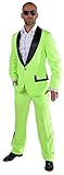  M214292-22-M neon grün Herren Smoking Jackett Hose Gr.M