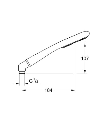 GROHE Vitalio Loop Handbrause, sandstein, 27917000 - 2
