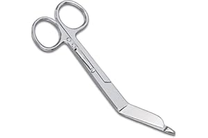 IMKRC Lister Verbandschere mit Clip, 14 cm, silberfarben