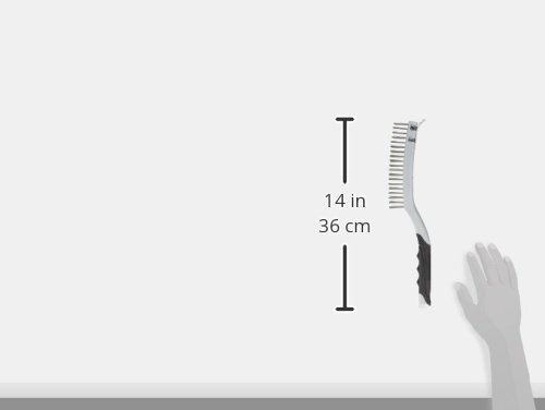Silverline 156914 Edelstahl-Drahtbürste mit Schaber 3-reihig - 3