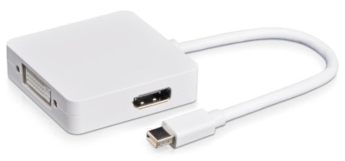 Donzo mini DisplayPort 19-polig auf HDMI Buchse + DVI + DisplayPort für Apple MacBook/MacBook Air/MacBook Pro/iMac/Mac mini/Mac Pro weiß - 6