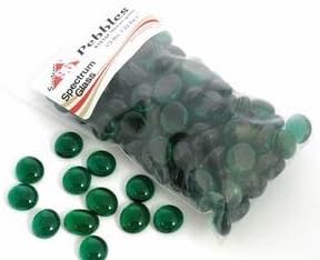 System 96 Glass Pebbles - Light Green - 96 Coe - 1/2 Pound Bag by System 96 Glass