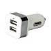 LipiWorld 2-Port USB Car Charger (Silver) RS.139.00