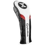 Nuevo modelo 2017 TaylorMade B1587701 Funda para hibrido de Golf, Hombre, Negro/Blanco/Rojo, Talla Única