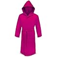 Irge Accappatoio Microfibra Cappuccio e Borsetta Unisex (Fuxia, M)