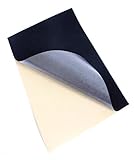  Vaycally Hojas de adhesivo de tela de fieltro negro Lámina de terciopelo multiusos Pegamento pegajoso Atrás para arte Cojín para manualidades Enmarcado de muebles Muebles Práctico de costa Respaldo R