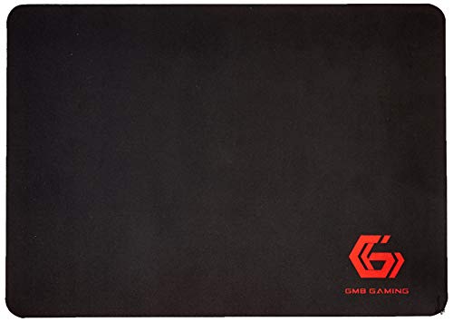Gembird MP-Game-M Tapis de Souris Noir - Tapis de Souris (Noir, Uniforme, Caoutchouc, Tissu, Base antidérapante, Tapis de Souris de Jeu)