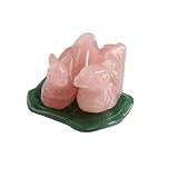 Nota: el jade de cristal rosa es un material natural, cada textura y color será ligeramente diferente, por favor refiérase al objeto real recibido.