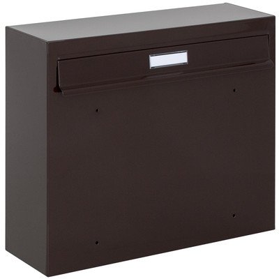 Preisvergleich Produktbild Max Knobloch Zaunbriefkasten San Jose braun (RAL 8017) 15 Liter