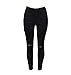 Produktbild hippolo Frauen Sexy Skinny hohe Taille Stretch Jeans Slim Bleistift Hose Löcher in Jeans schwarz schwarz M-28