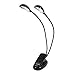 Produktbild Kcopo LED-Licht Twin Flexible Arm Clip-on USB 2x3 LED-Licht Schreibtischlampe For PC Laptop LED-Helle Schreibtisch-Lampe Für Laptop Schwarz