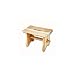 Produktbild Holz Fußbank 40 x 22 x 20 cm Fußhocker Hocker Schemel Fußstuhl Fußschemel