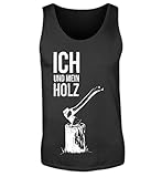 Ich und mein Holz. Mein Holz lieb ich. Für alle, die gerne mit Holz arbeiten, ob hacken, sägen, fällen, ob schnitzen, schreinern oder schleifen, Holz ist toll und großartig. Der beste Werkstoff.