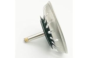 ZEMEX® Blanco 125555 - Filtro di ricambio per lavello da cucina, 24 fessure 82 mm, in acciaio INOX