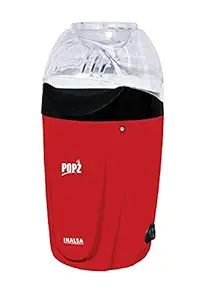 Mini Sweet Hot Air Popcorn Machine and Snack Maker Instant Popcorn Grade Aluminium Alloy Oil Free Maker Popcorn Machine - Pack of 2