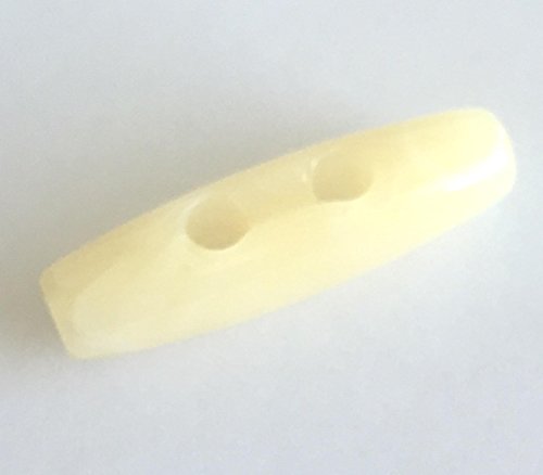 9 beige Acryl Knebel Knöpfe 39mm DIY vom Bastel Express