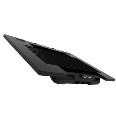 Rocina Notebook Cooler Pad USB 2.0 + 2 USB Ports – sehr leiser leistungsfähiger Lüfter für Netbooks Tablet PCs Ebook Reader in schwarz - 2