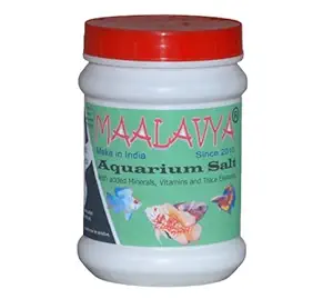 Maalavya 400 GM Aquarium Salt for Fish Tanks Added Minerals, Vitamins and Trace Elements (New Improved Formula)