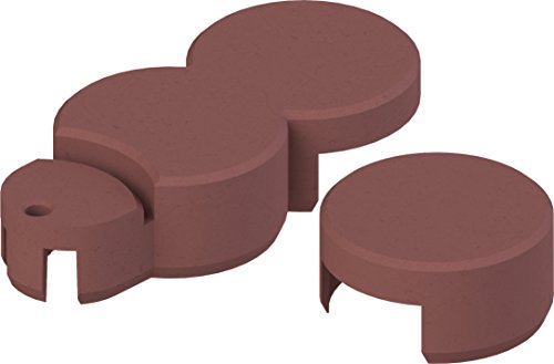 Bio-Rasenkante RKS-ZIEGELROT-SET 2 Rasenkantensteine, 22 x 10 x 5,5 cm, ziegelrot