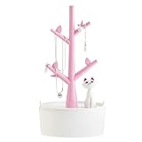 luoem caja de organizador de joyas pendientes soporte perchas anillos...