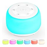 White Noise Machine, Prochosen Portable White Noise Machine For Baby Adults, 7 Colors Night Light 34 Soothing Sounds, Baby Essentials For Newborn Sleep Aids For Adults Rain Sounds For Sleeping