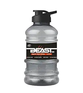 Fyugo Beast Sports Water/Protein Gallon Bottle (1.5 LTR) with Mixer Ball and Strainer (BPA-Free, Unbreakable, Freezer Safe)