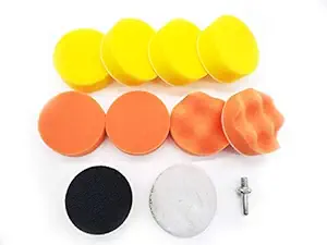 STHIRA Polishing Pads Sponge and Woolen Polishing Waxing Buffing Pads Kits, Polishing Compound Drill Buffing Sponge Pads Kit 3 Inches