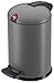 Produktbild Hailo 0704-890, Design S, Tret-Kosmetikeimer, 4 Liter, stahlblech grau matt