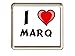 Produktbild Ich liebe Marq Kühlschrankmagnet (Vorname/Zuname/Spitzname)