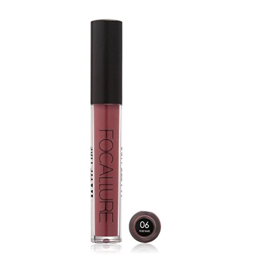 Yogogo Neue Art und Weise Lippenstift Kosmetik Frauen sexy Lippen Metallic Lip Gloss - 4