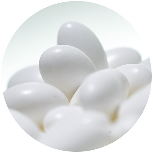 500g Hochzeitsmandeln EinsSein® Gracile weiß-glanz Gastgeschenke Hochzeit Zuckermandeln Schokomandeln Bonboniere Bonbons Schokotafeln ohne organzasäckchen Dragees Taufe Taufmandeln kg 500g schoko - 3