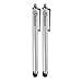 Price comparison product image iTechCover Silver Capacitive Touch Screen Stylus Pen for Xiaomi Mi A2 Lite (Redmi 6 Pro) - (2-in-1 Pack)