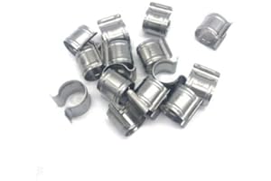 Atout Loisir Clips de Fixation Ronds en INOX, Diamètre 32 mm, Lot de 25