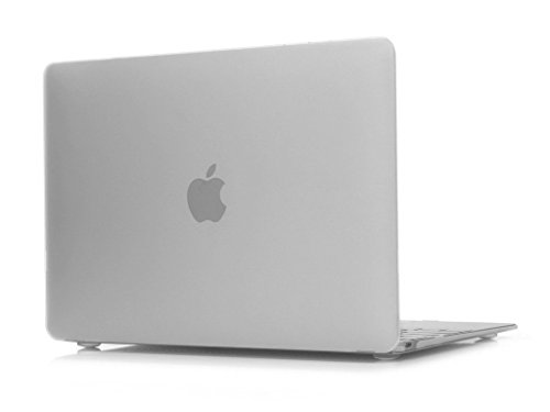luftstoff® DEFENDER II, Macbook Air 13 Hülle ★ Premium Hard-Case Tasche in transparent frosted ★ absolut passgenaues Cover, Retina-Zubehör bis September 2016 – (13″ MacBook Air , transparent) - 2