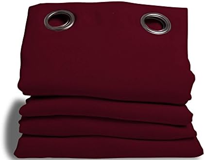 Moondream Soundproof Curtain, Red - Garnet, W145 x H350 (57''x138''), Eyelet