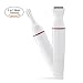 Bikini Trimmer, 2 in 1 Women Shaver Eyebrow Trimmer Nose Trimmer Battery Operated Bikini Grooming Kit Mini Portable Design Women Groomer Kit for Bikini Area/ Armpit / Arm / Leg