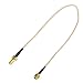 Price comparison product image ESUMIC® RF Connector RP-SMA Male to RP-SMA Female Pigtail Cable Gold 2 Pack