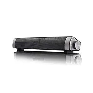 S08 USB Soundbar Portable Wireless Speaker Stereo Super Bass Sound Box Support Aux- in Hands Free Call Music Player (Black) Accessory