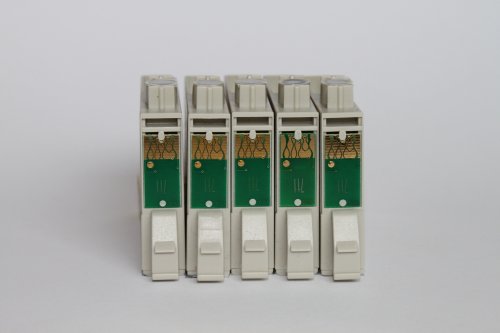 5x Premium Tintenpatronen kompatibel für Epson Stylus SX 205, SX 210, SX 215, SX 218, SX 400. – 5x BK – Lstg: 18ml - 2