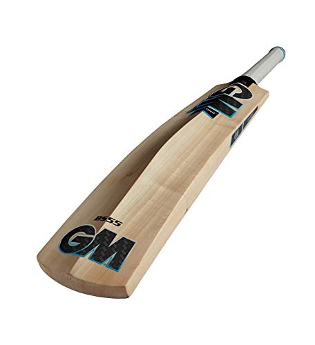 GM Cricket 2019 Diamond 101 Cricket Bat - Black/Blue/White, Size 0