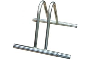 ARREDO STOCK Rastrelliera portabici singola in ferro zincato con passaruota 5 cm, 37x37x28 cm